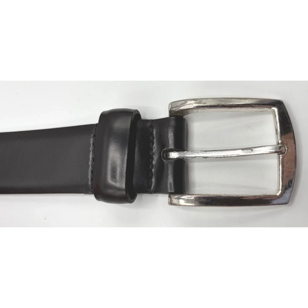 Allen Edmonds Men's Black Leather Dress Belt Size 34 Made in USA 19015